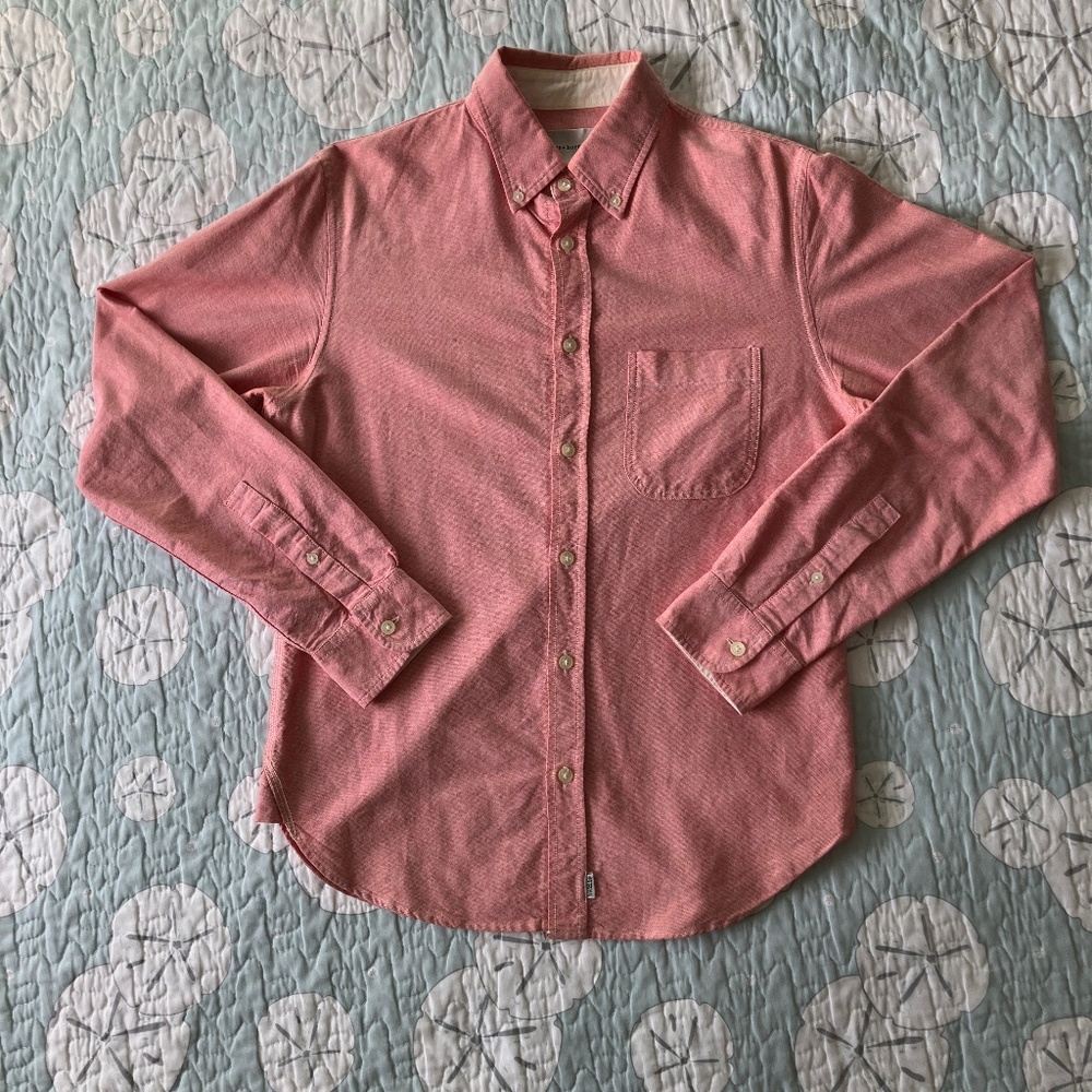 Wings + Horns Pink Chambray/Oxford Button Up